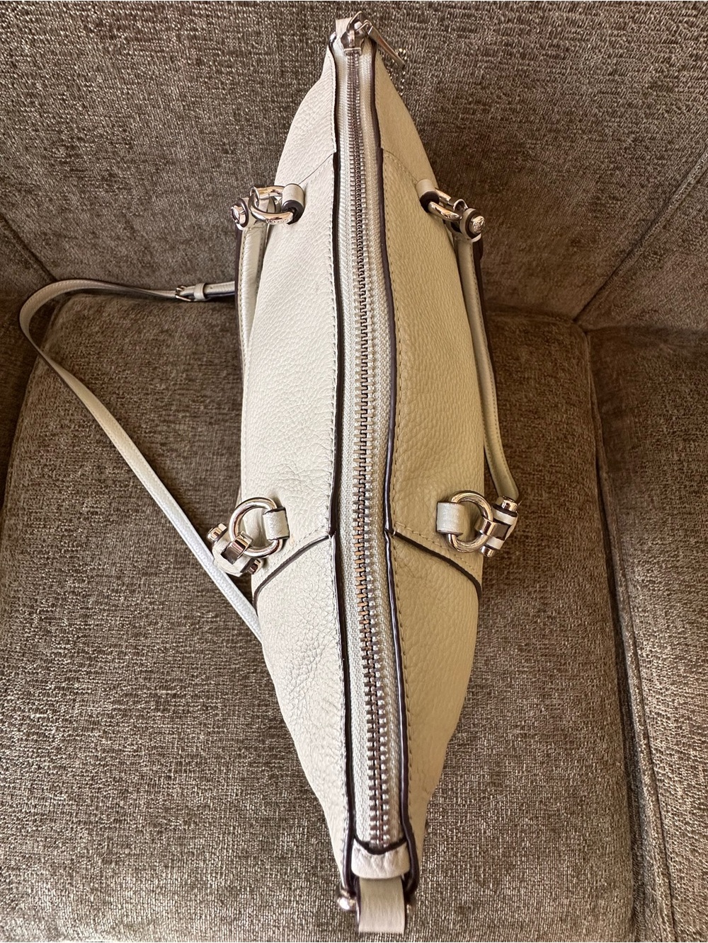 Coach Prairie Pebbled Leather Satchel Bag - Picture 4 of 8
